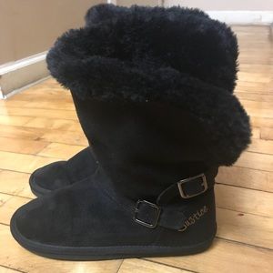 JUSTICE YOUTH GIRLS BLACK BOOTS size 5